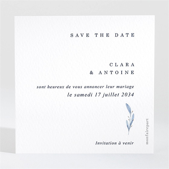 Save the Date mariage pureté