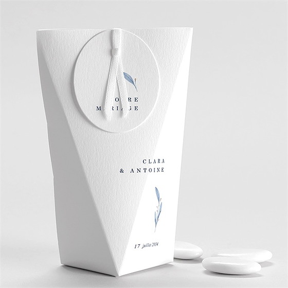 Boîte de dragées mariage pureté étui