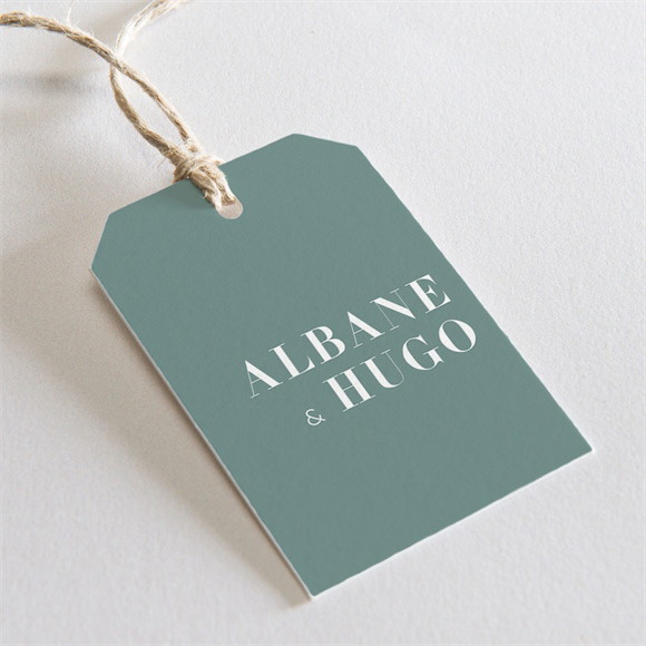 Etiquette mariage Annonce minimaliste réf.N291829