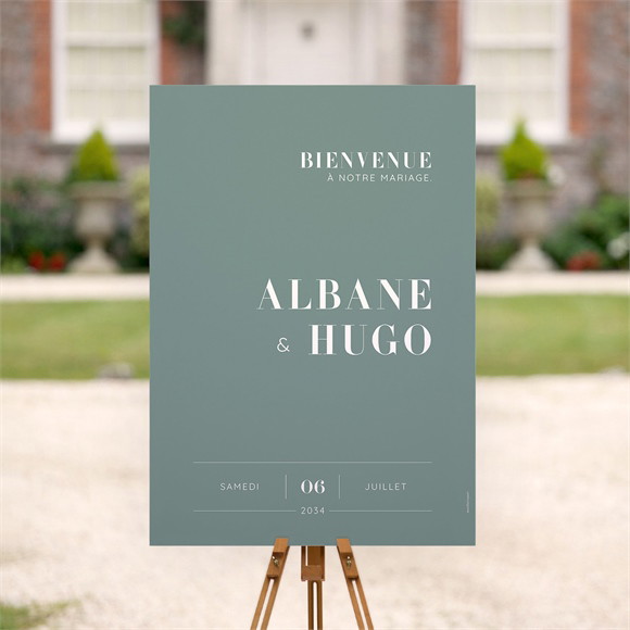 Panneau bienvenue Annonce minimaliste réf.N260286