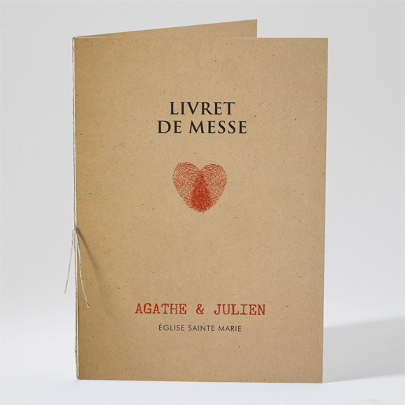 Livret de messe mariage Passeport Vintage réf.N491442
