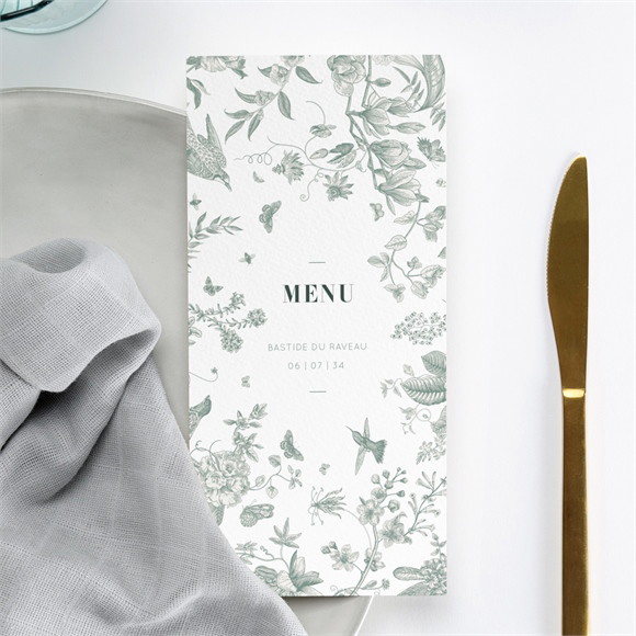 Menu mariage Sculpture réf.N221329