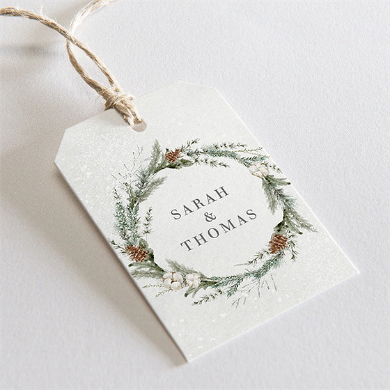 Etiquette mariage noël