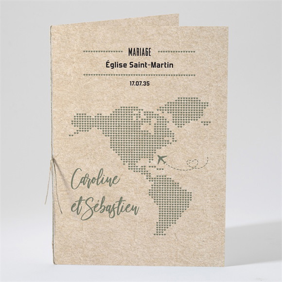 Livret de messe mariage Billet d'avion réf.N491447