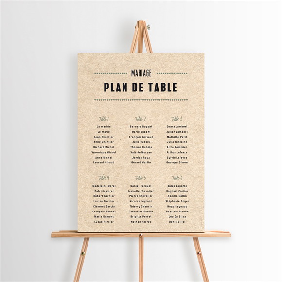 Plan de table mariage Billet d'avion réf.N260298