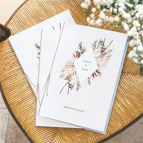 Livret de messe mariage Pampa réf.N491446