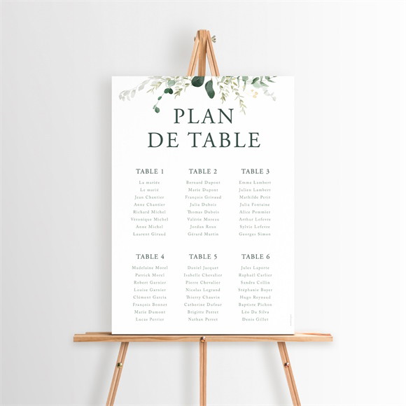 Plan de table mariage Tendre Murmure réf.N260300