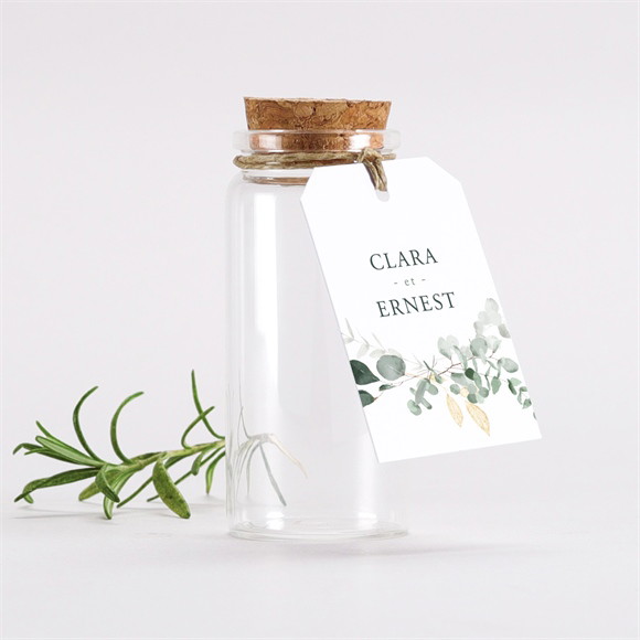 Mignonette mariage Tendre Murmure étiquette réf.N291850