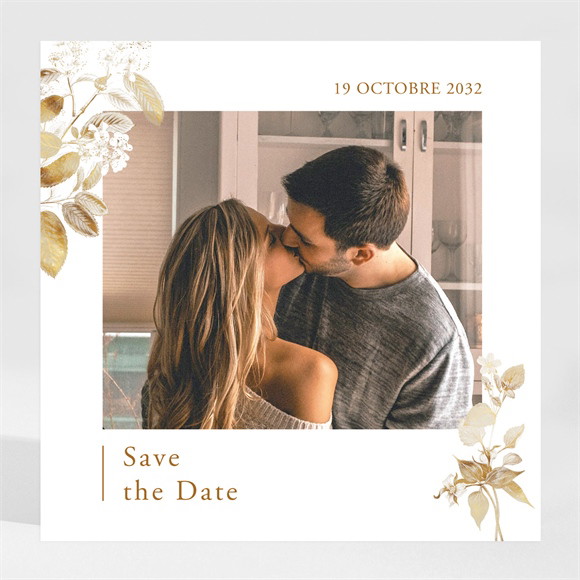 Save the Date mariage Délicatesse végétale réf.N3002085