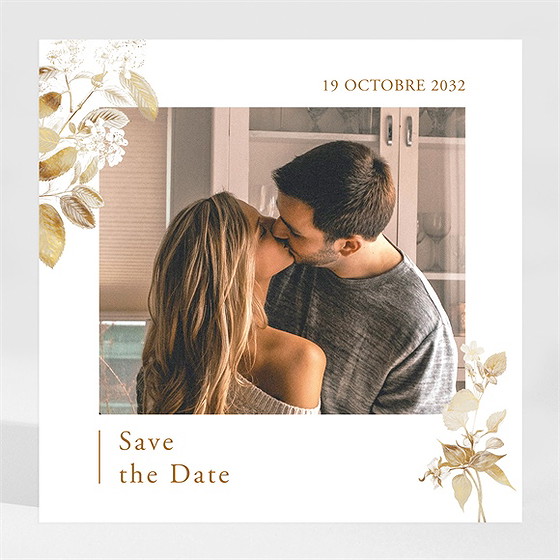 Save the Date mariage délicatesse végétale