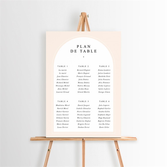 Plan de table mariage Volupté réf.N260305
