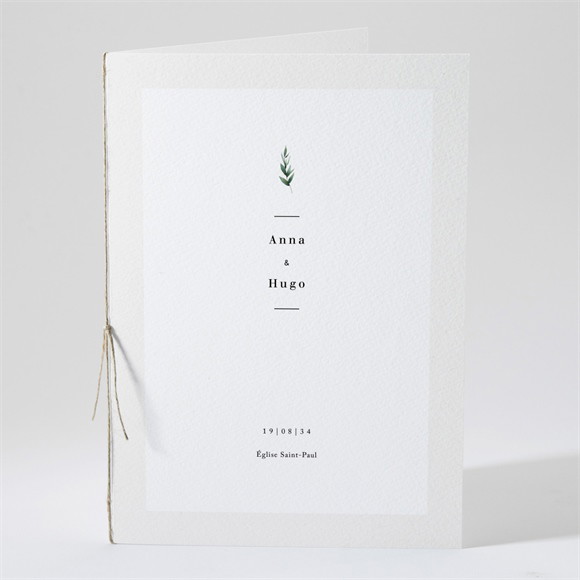 Livret de messe mariage Emeraude réf.N491543
