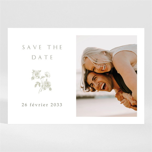Save the Date mariage Fleuri réf.N110300