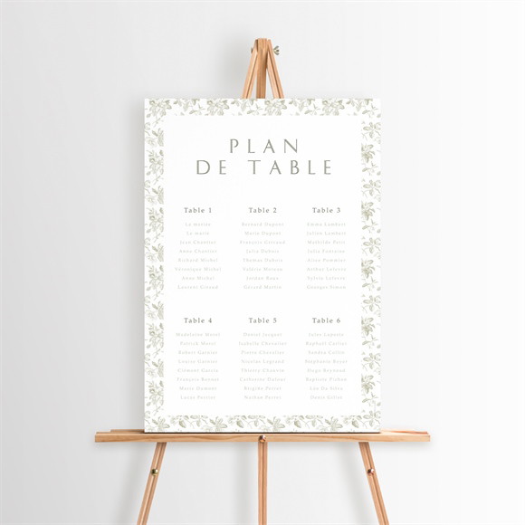 Plan de table mariage Fleuri réf.N260307