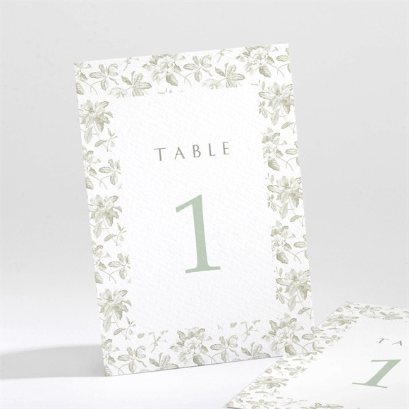 Numéro de table mariage Fleuri réf.N211653