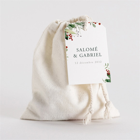 Pochon mariage  Thème Noël réf.N291860