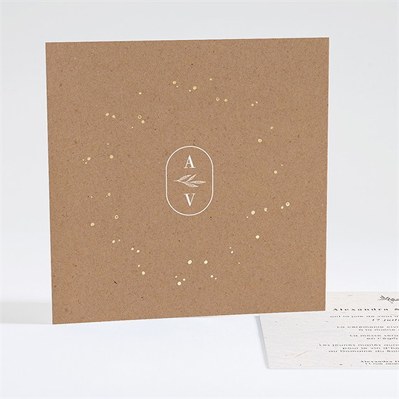 Faire-part mariage capsule champetre constellé