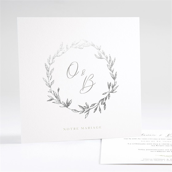 Faire-part mariage tendre elegance dorure