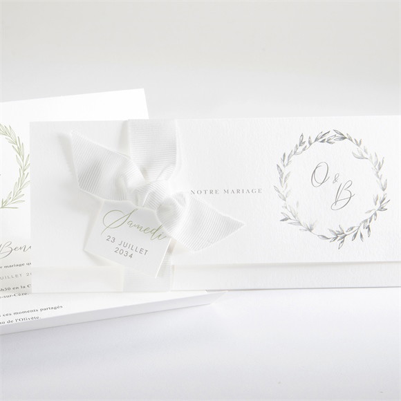 Faire-part mariage Tendre Elegance pochette réf.N94183