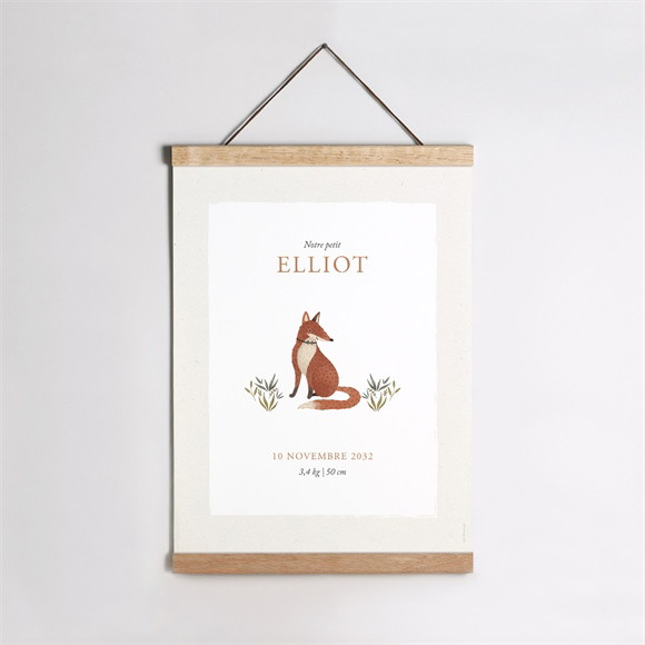 Affiche naissance Le conte du renard réf.N260314