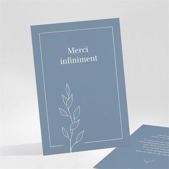 Remerciement décès Le minimaliste réf.N251121