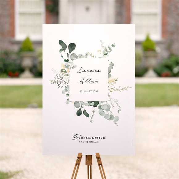 Panneau bienvenue Pastel réf.N260315