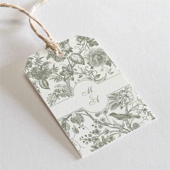 Etiquette mariage Romance réf.N291864