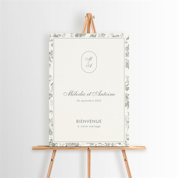 Panneau bienvenue Romance réf.N260318