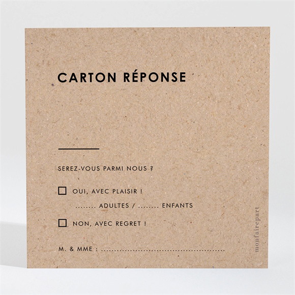 Carton réponse mariage Se Rejoindre réf.N3002095