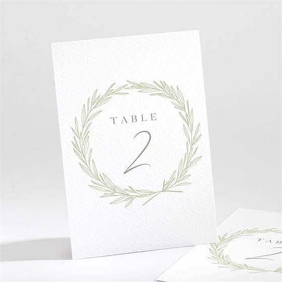 Numéro de table mariage tendre elegance