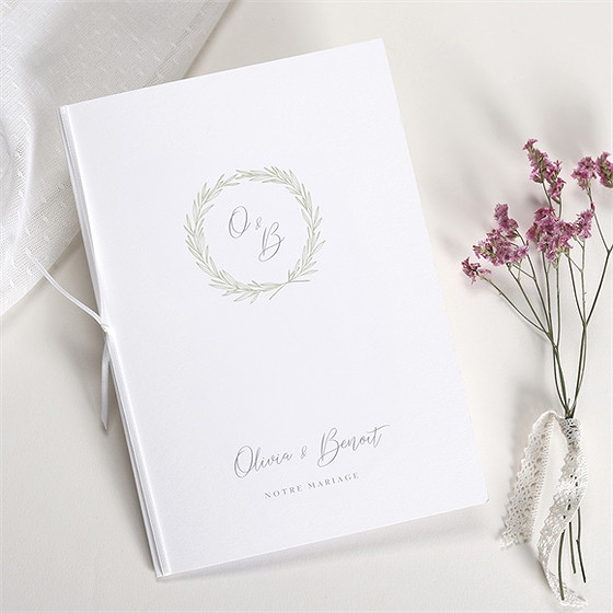 Livret de messe mariage tendre elegance