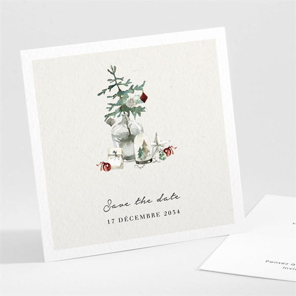Save the Date mariage En hiver réf.N301576