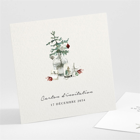 Carton d'invitation mariage En hiver réf.N301577