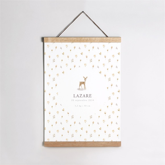 Affiche naissance Biche réf.N260316
