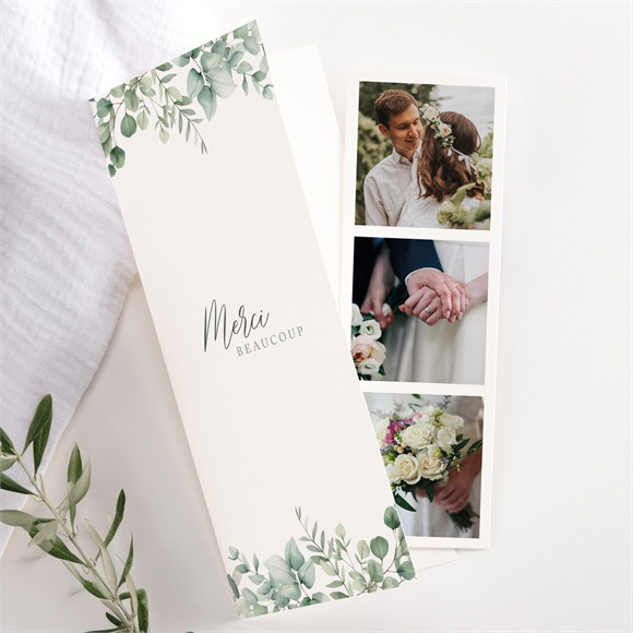 Remerciement mariage Lyrisme photomaton réf.N981234