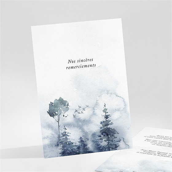 Remerciement décès brume lumineuse