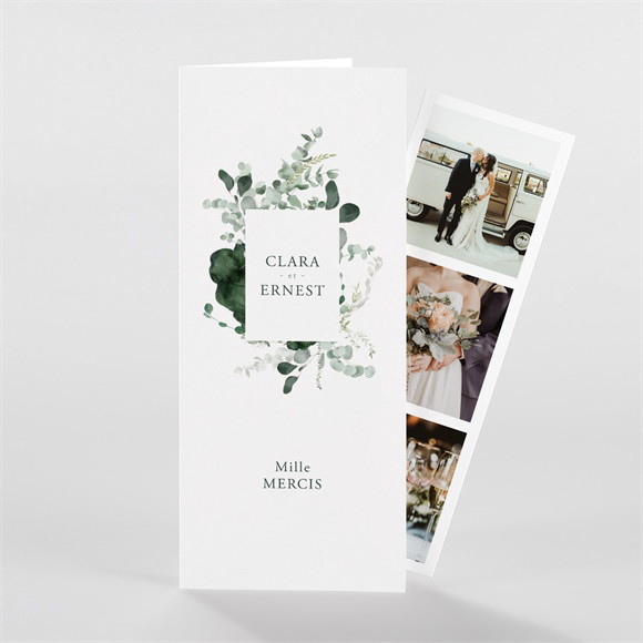 Remerciement mariage Tendre Murmure photomaton réf.N981237