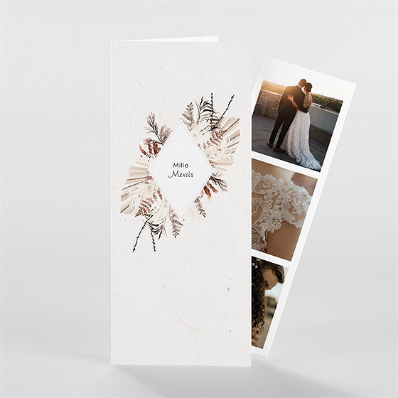 Remerciement mariage pampa photomaton