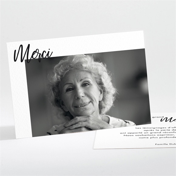 Remerciement décès A tout jamais paysage réf.N111312