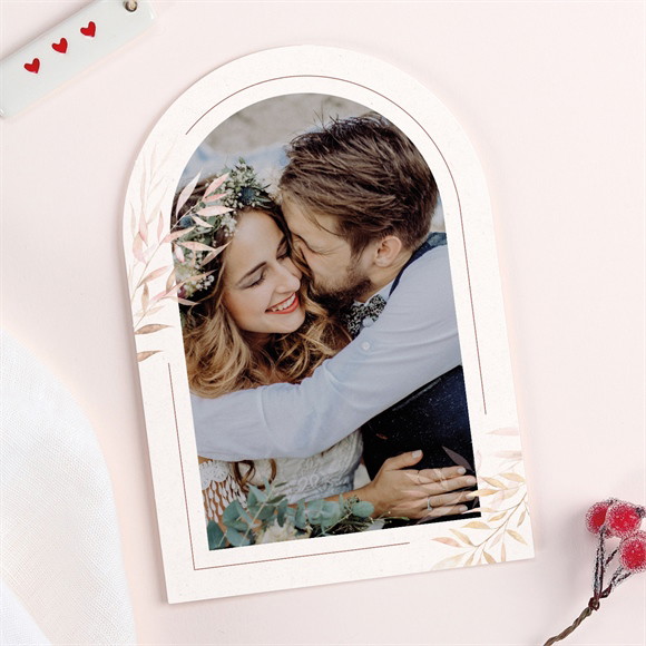 Remerciement mariage Poésie Boheme arche réf.N27145