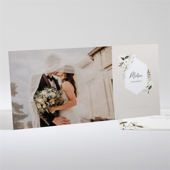 Remerciement mariage Orchidées paysage réf.N131146