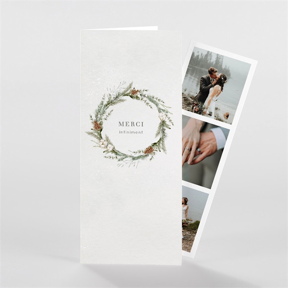 Remerciement mariage Noël photomaton réf.N981243