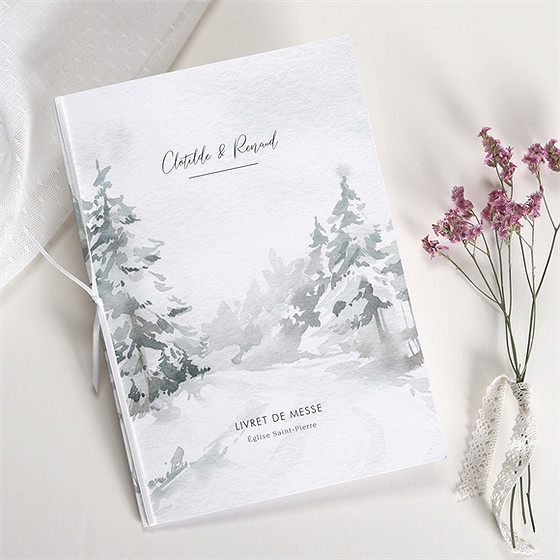 Livret de messe mariage montagnes