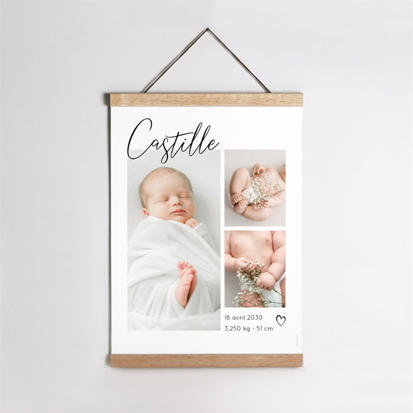 Affiche naissance Mon Pele mele photo réf.N260337