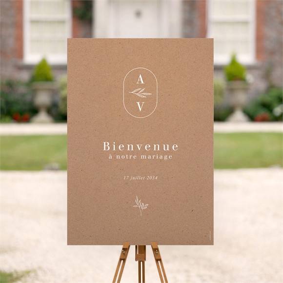 Panneau bienvenue Capsule Champetre réf.N260340