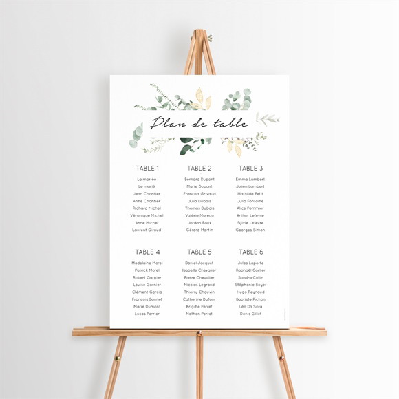 Plan de table mariage Pastel réf.N260339