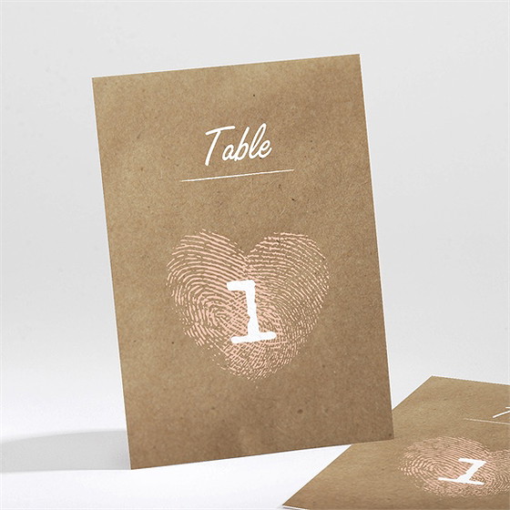 Numéro de table mariage nos empreintes