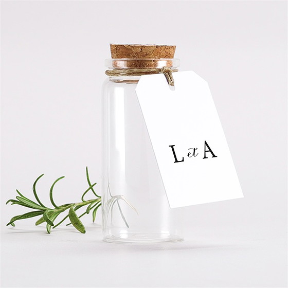 Mignonette mariage sublime étiquette