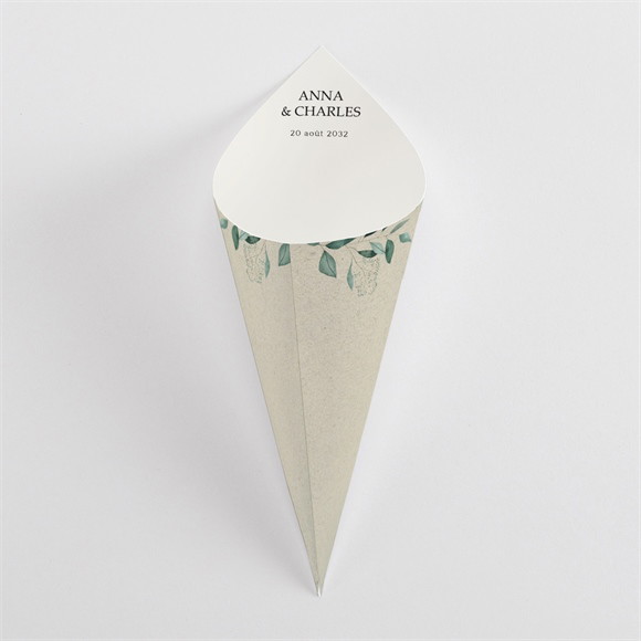 Cornet confettis mariage Intimité réf.N54105