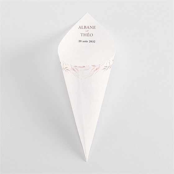 Cornet confettis mariage poésie boheme